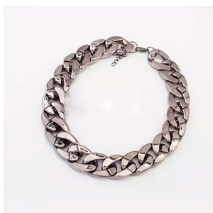 **NEW** Gun black plated chain necklace